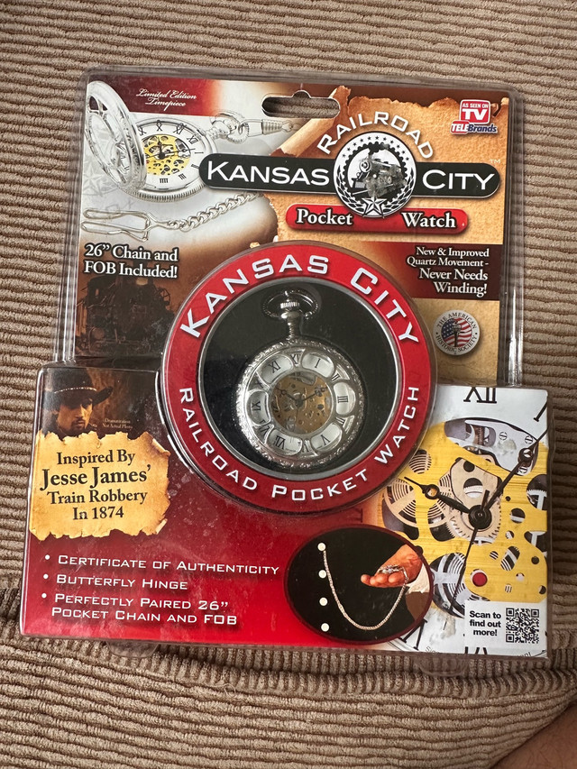 Kansas City Railroad Pocket Watch