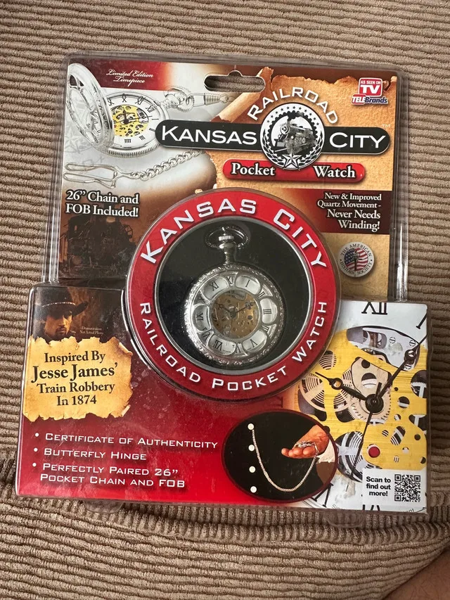 Kansas City Railroad Pocket Watch thumbnail