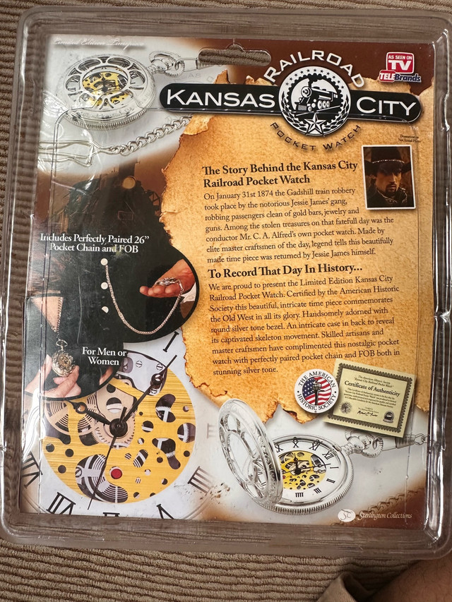 Kansas City Railroad Pocket Watch - photo 2