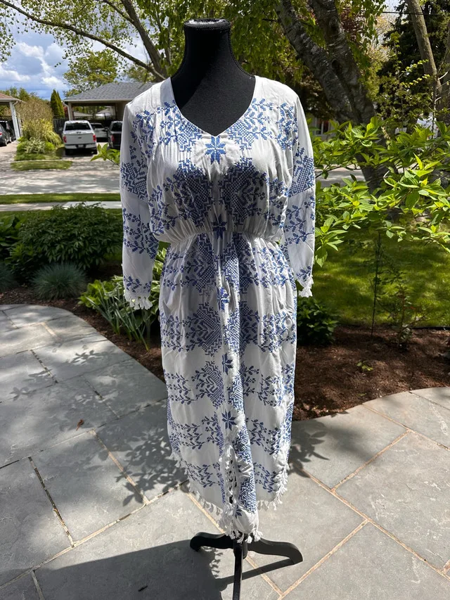 Embroidered Maxi Dress thumbnail