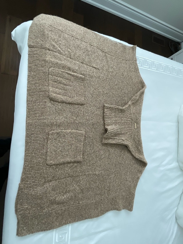 Michael Kors Ladies Beige Wool Shawl XS - photo 3