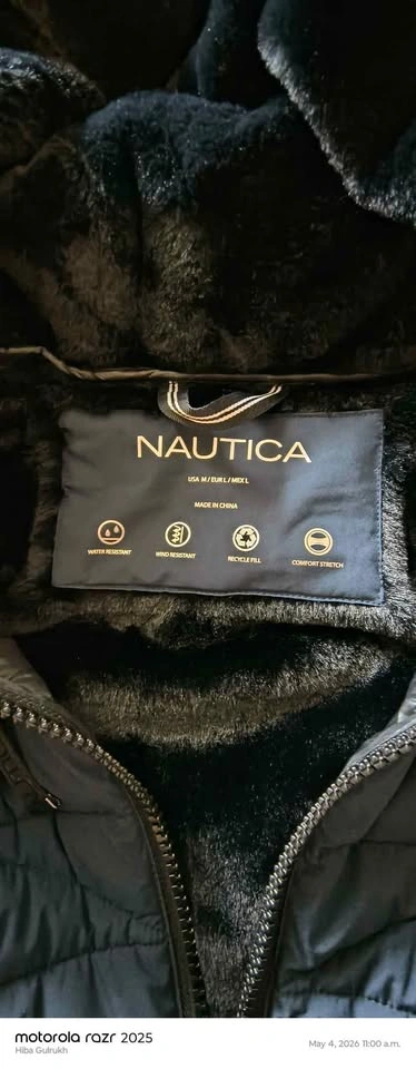 Nautica Winter Jacket – Size M/L – Warm Hooded Coat - photo 4