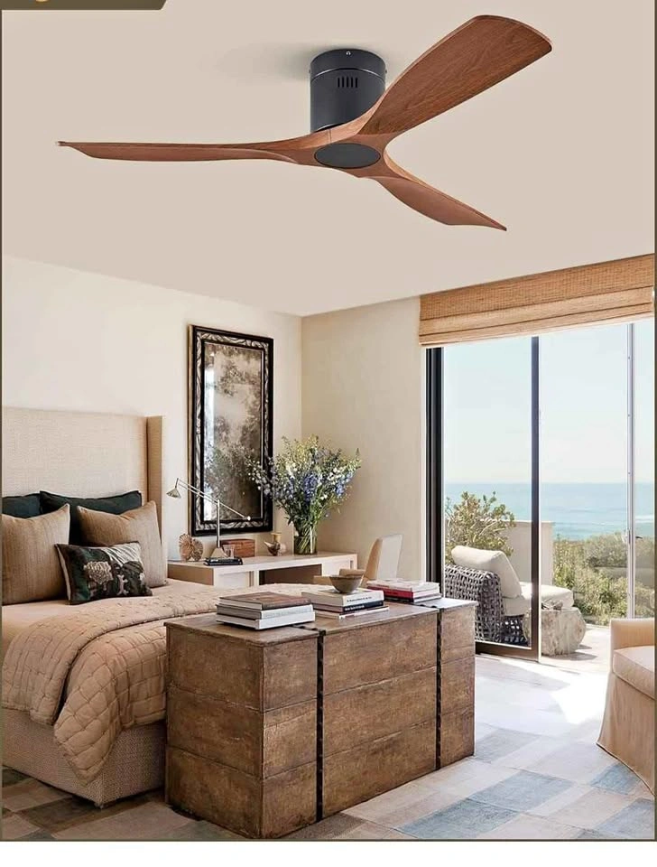 52" Ceiling Fan - No Light, Remote, Walnut