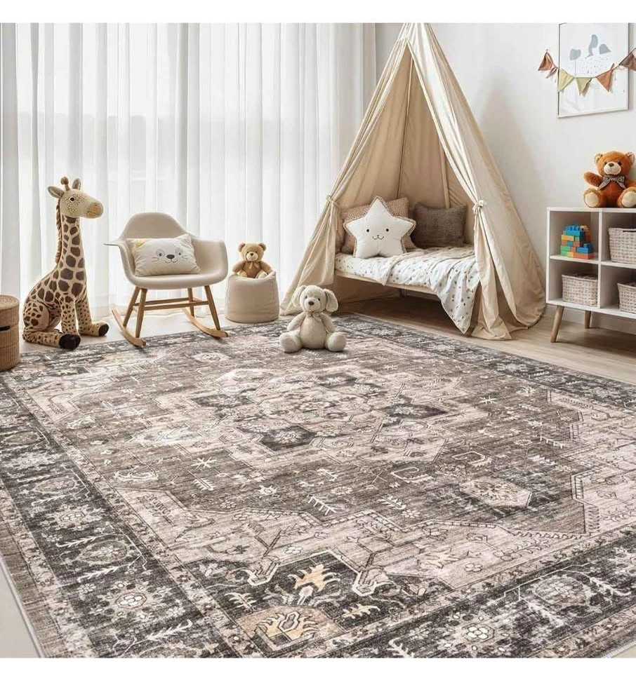 Area Rug 10x14 Washable Vintage Soft Traditional - photo 2