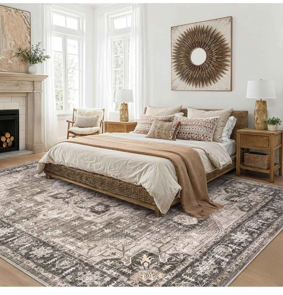 Area Rug 10x14 Washable Vintage Soft Traditional - photo 4
