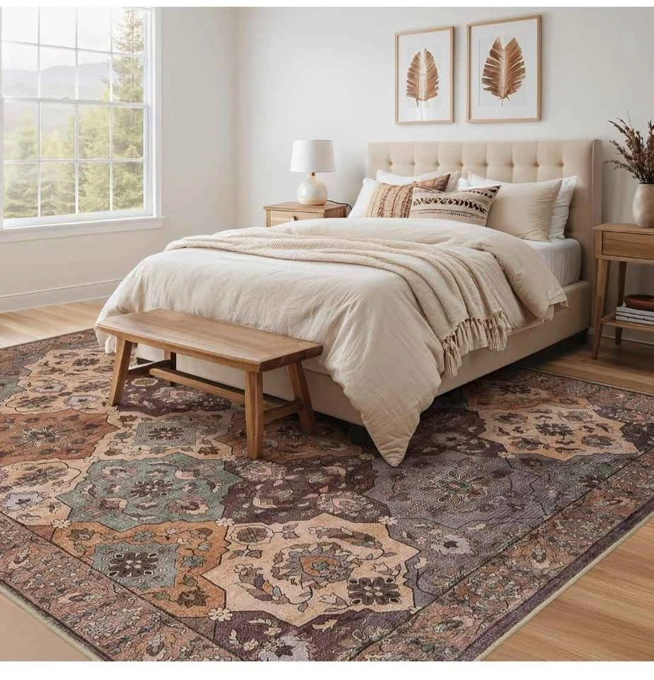 9x12 Large Washable Moroccan Trellis Area Rug - photo 3