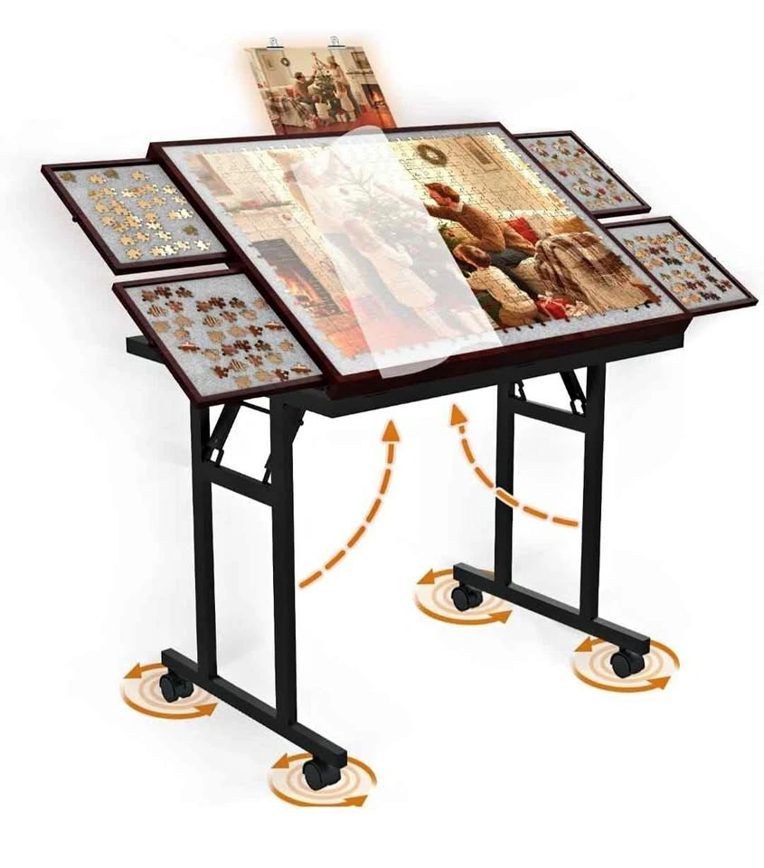 Brand new Puzzle Table with Folding Legs, 1500 Pieces