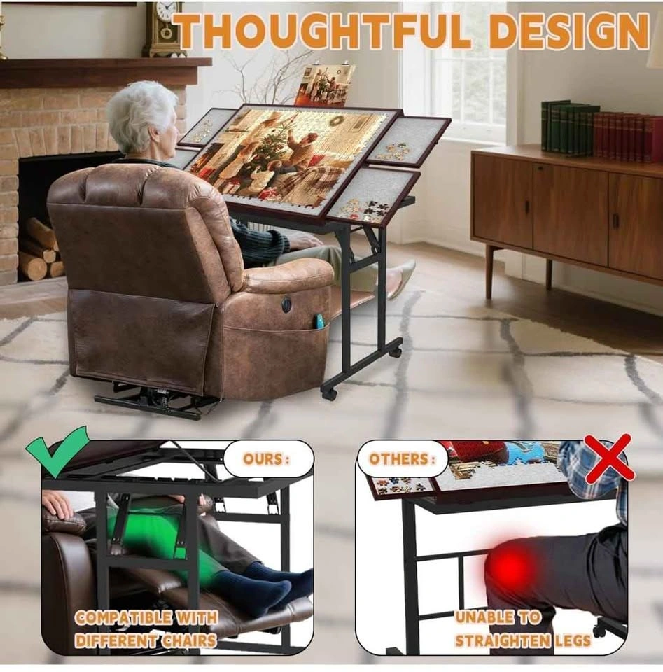Brand new Puzzle Table with Folding Legs, 1500 Pieces - photo 4