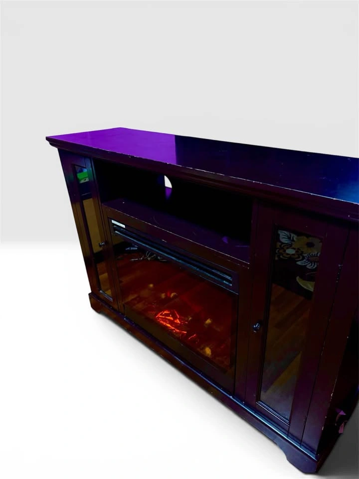 CANVAS Kingwood Media Electric Fireplace TV Stand, 57-in, 1500W, - photo 2