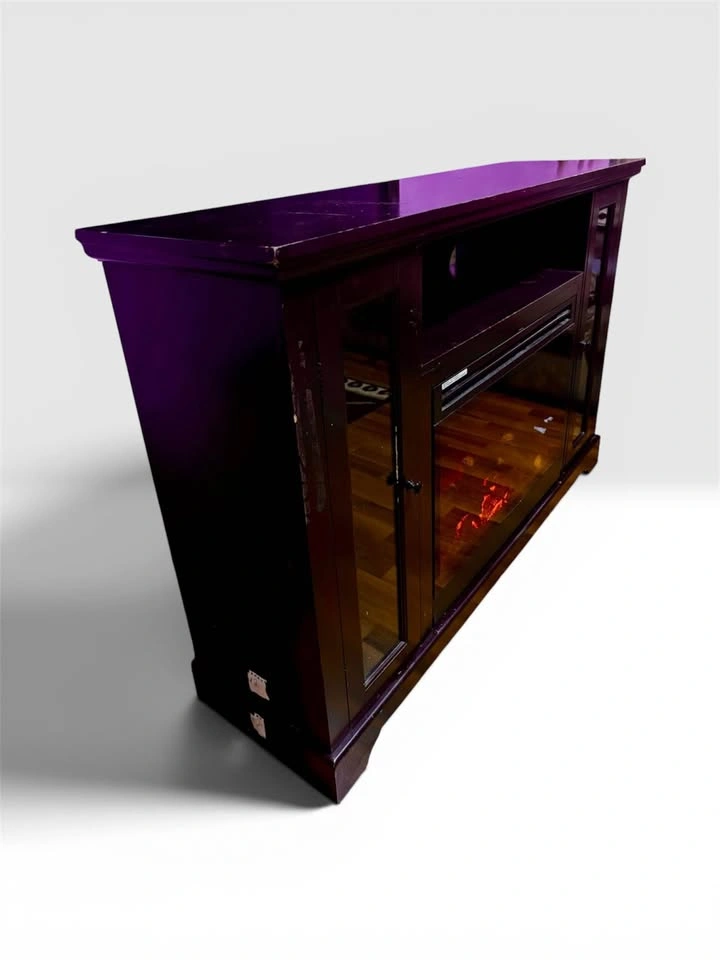 CANVAS Kingwood Media Electric Fireplace TV Stand, 57-in, 1500W, - photo 3