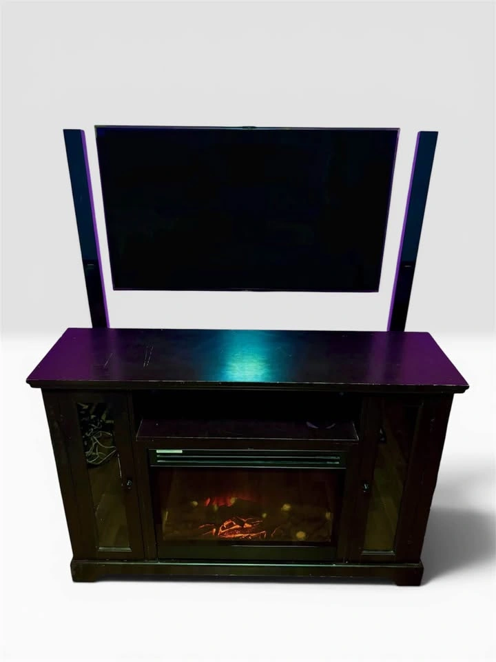 CANVAS Kingwood Media Electric Fireplace TV Stand, 57-in, 1500W, - photo 4
