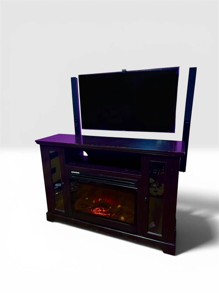 CANVAS Kingwood Media Electric Fireplace TV Stand, 57-in, 1500W, - photo 5