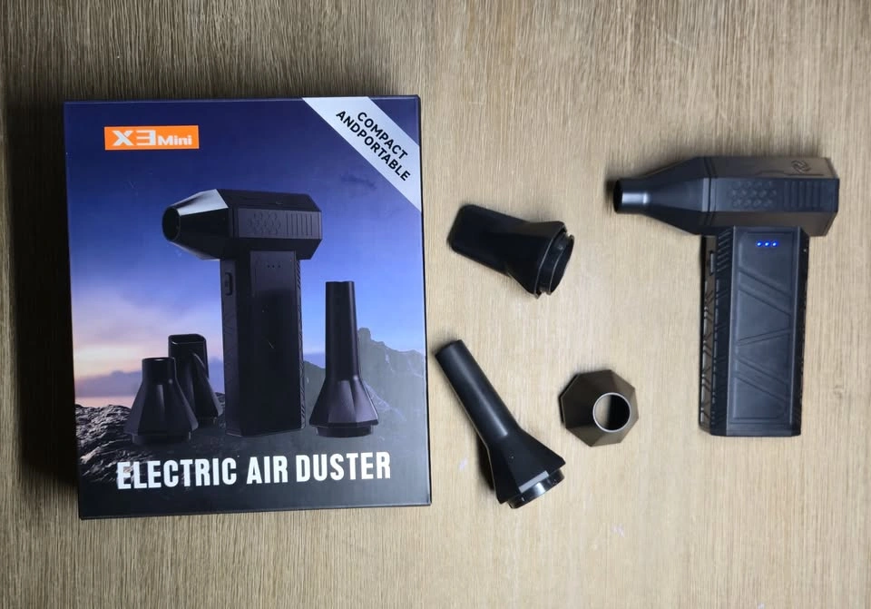 Portable Electric Air Duster & Fan - 110,000RPM Turbo Power - photo 3