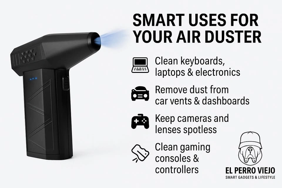 Portable Electric Air Duster & Fan - 110,000RPM Turbo Power - photo 5