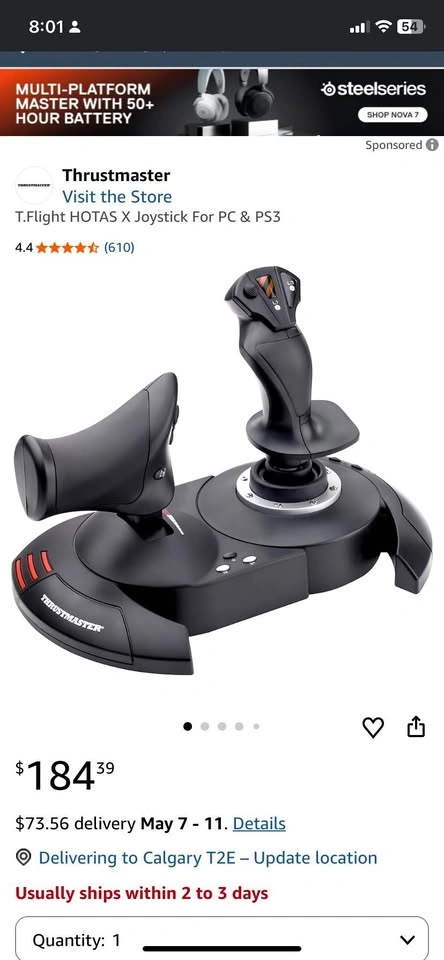 Thrustmaster T Flight Hotas X
