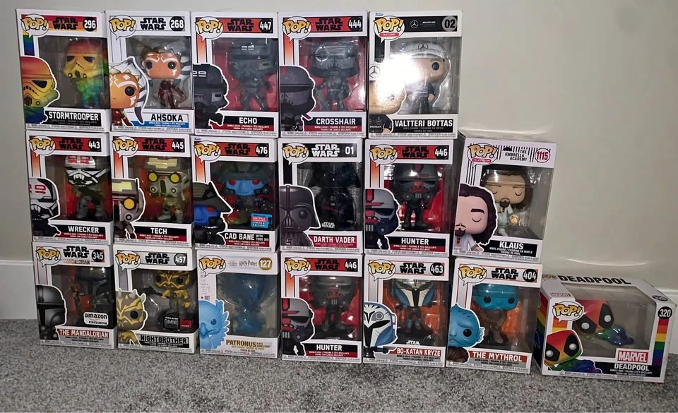 RARE Funko Pops - Bad Batch, Ahsoka, Cad Bane + More