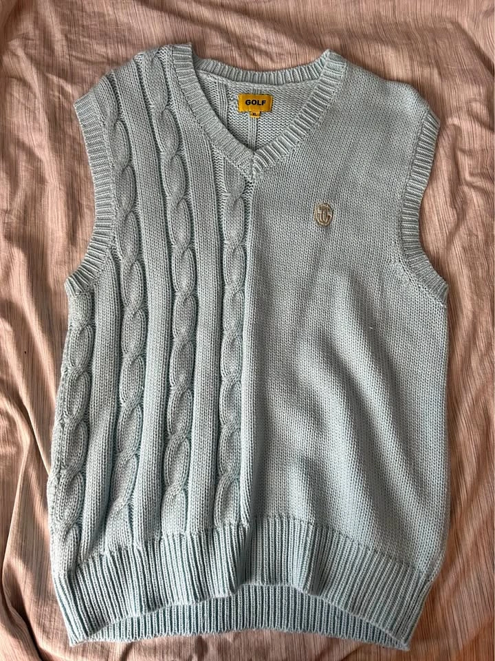 Tyler the Creator Golf Wang blue sweater vest