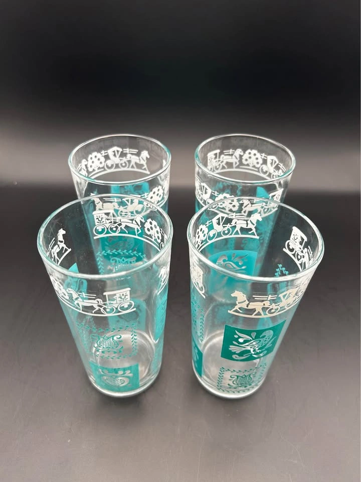 Vintage MCM Hazel Atlas Glass Tumblers - photo 2