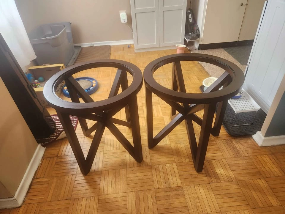 Round Wooden Coffee Table - photo 2