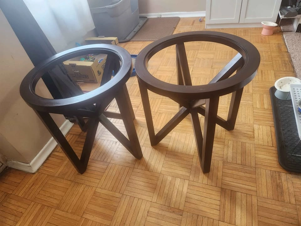 Round Wooden Coffee Table - photo 3