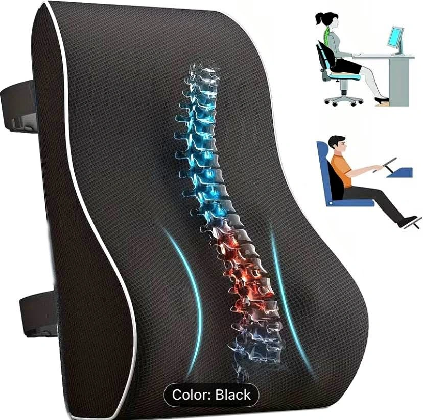 Ergonomic Memory Foam Lumbar Support Pillow - Brand New