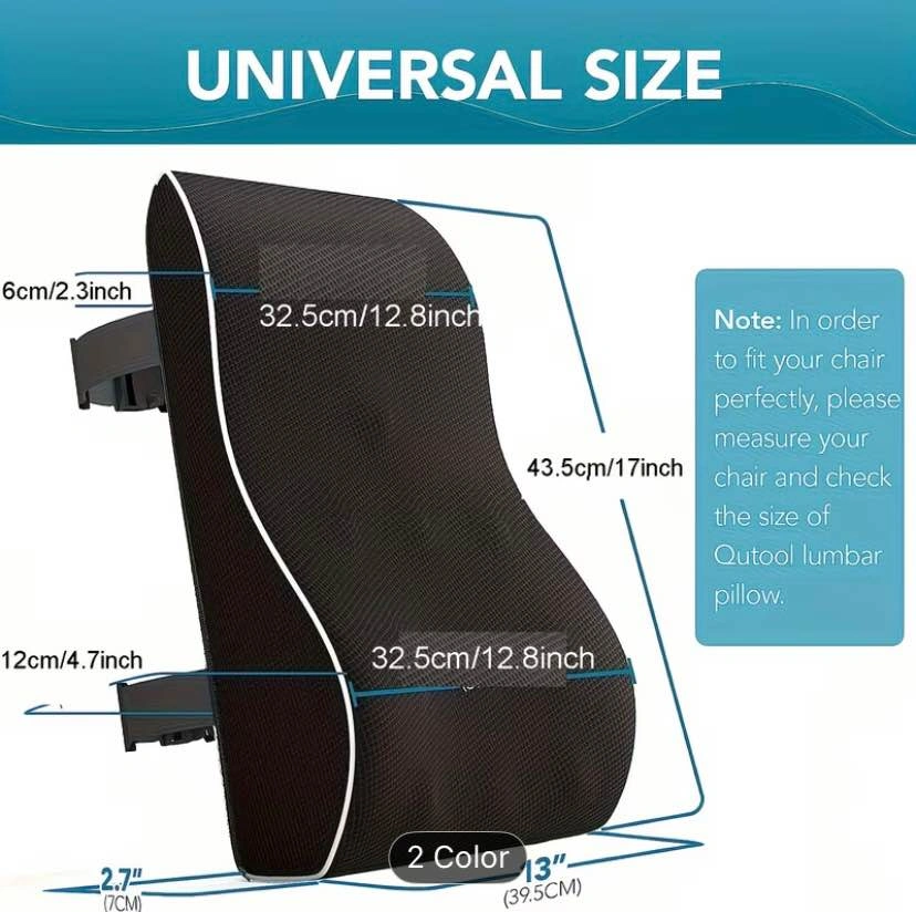 Ergonomic Memory Foam Lumbar Support Pillow - Brand New - photo 2