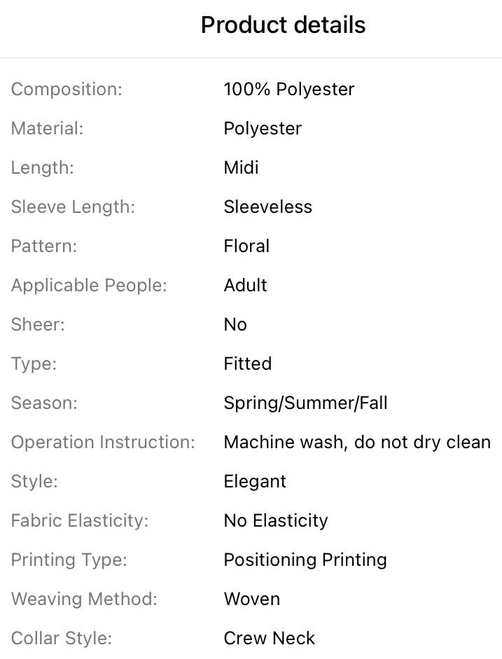 Women’s Casual Sleeveless Mid-Length dress with floral print. Br - photo 5
