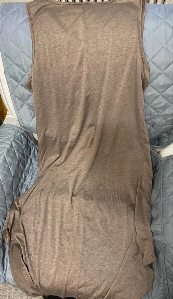 Women's Heart Print V-Neck Tank Dress - Medium - photo 5