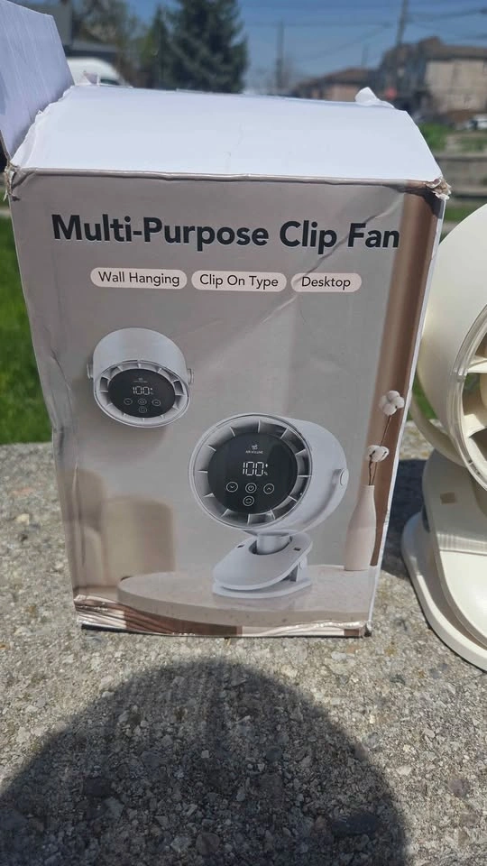 Multi-Purpose Clip Fan Wall Hanging Clip On Desktop - photo 2