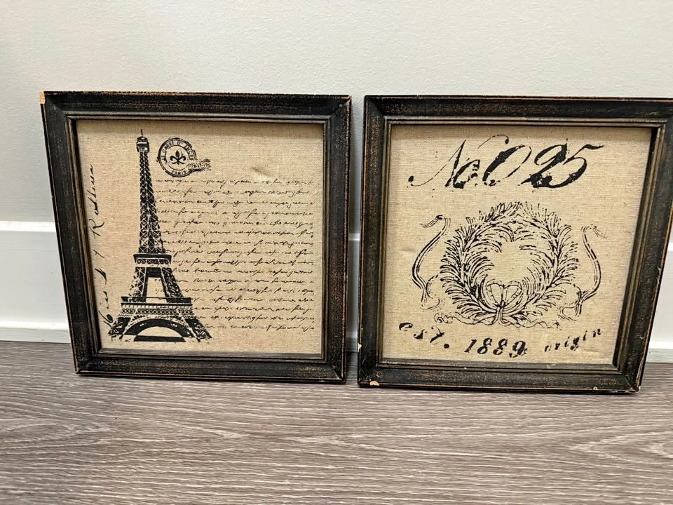 Parisian Wall Art Set - French Country / Shabby Chic Decor