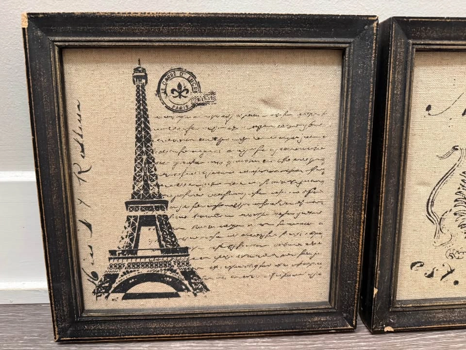 Parisian Wall Art Set - French Country / Shabby Chic Decor - photo 2