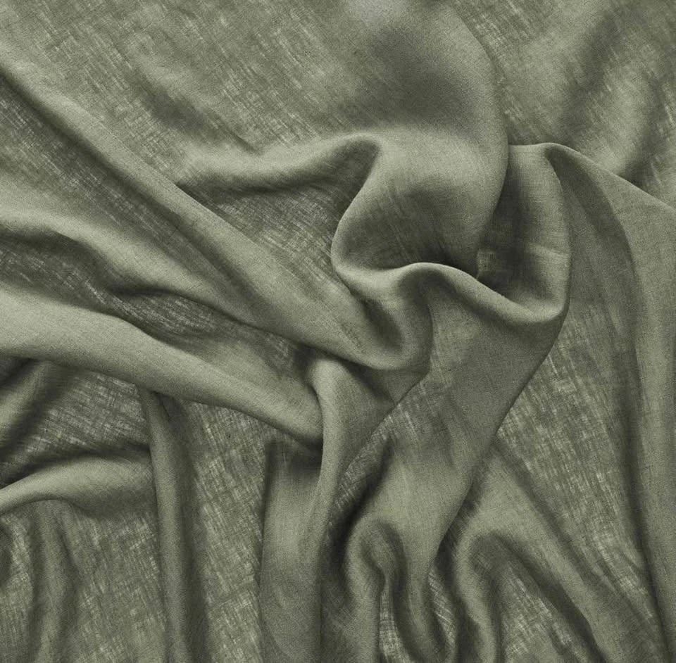 IKEA DYTÅG Linen Curtains Gray-Green, 57” x 98” (1 pair) - photo 4