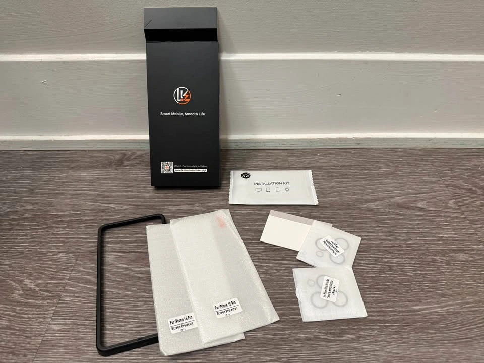 iPhone 16 Pro Screen Protector + Camera Lens Set (2+2 Pack) - photo 4