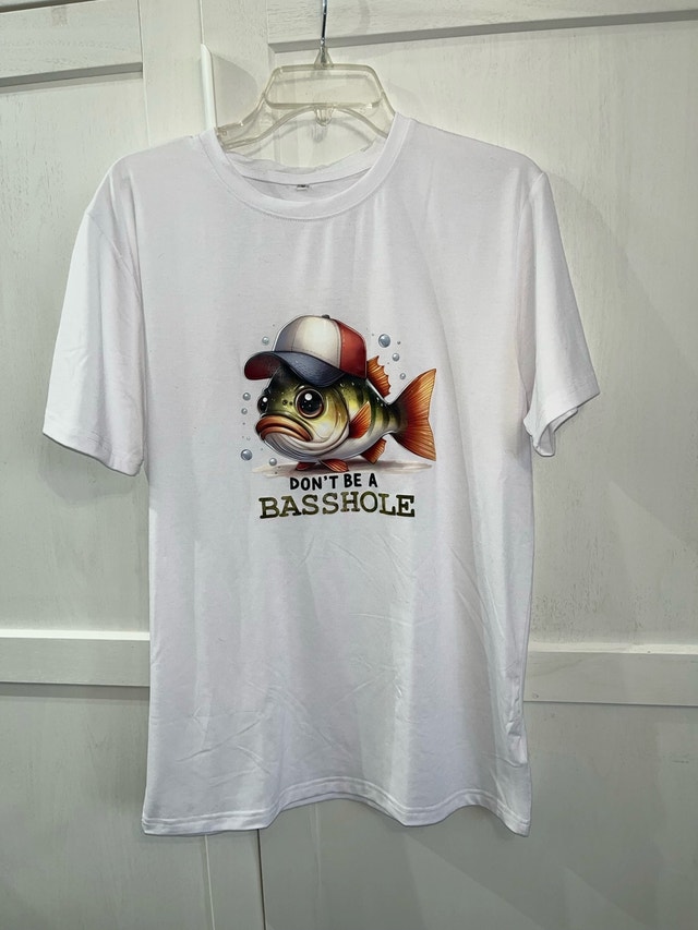 Don't Be A Basshole Medium T-Shirt - photo 2
