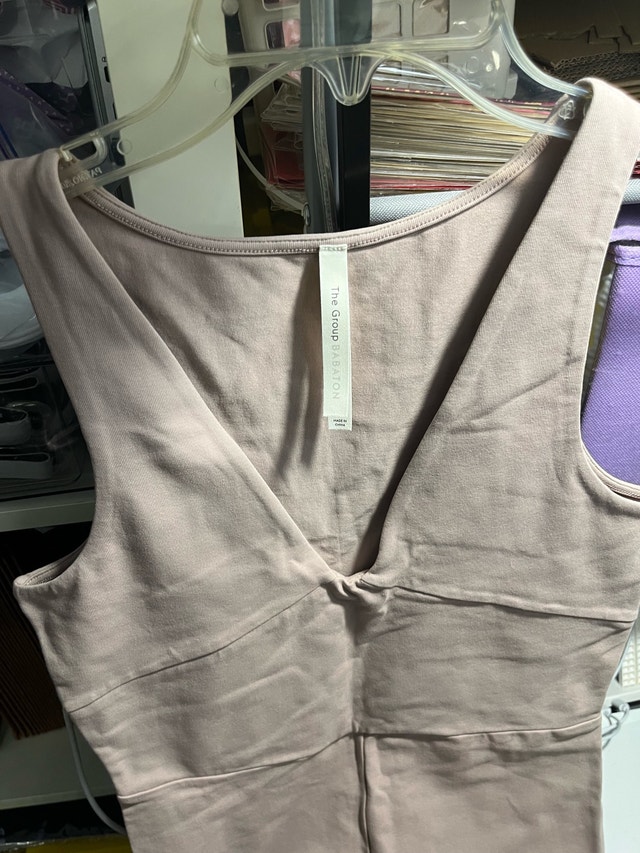 Babaton Dusty Pink Large Romper Shorts Tank One Piece