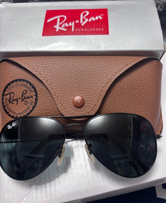 Ray-Bans Aviator Total Black Sunglasses - photo 3