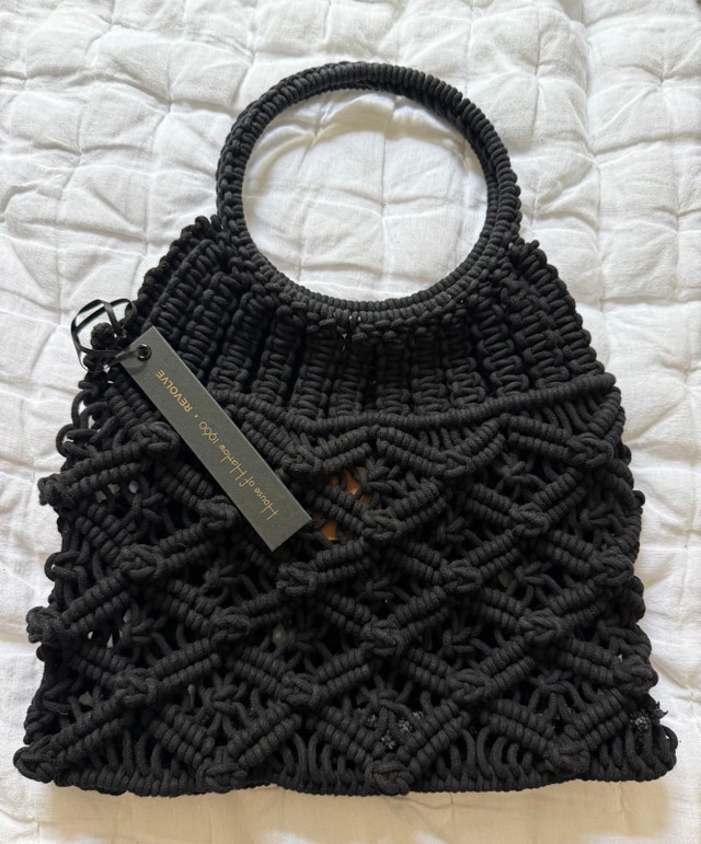 House of Harlow 1960 Woven Black Bag - photo 3