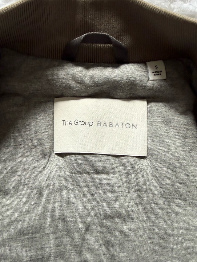 Babaton Bomber Jacket - Size Small - Taupe - photo 4