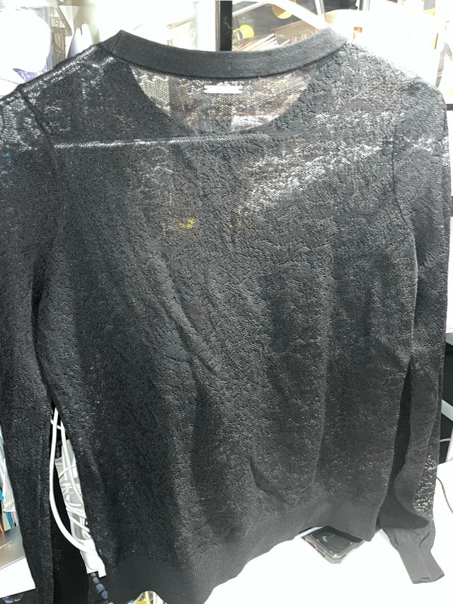 Michael Kors Black Sheer Top Size Small - photo 2