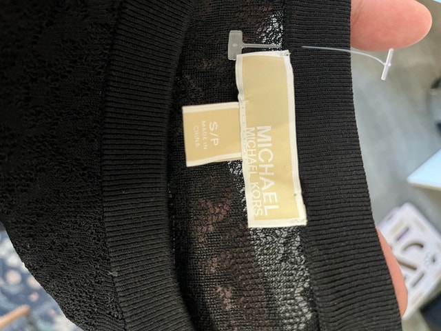 Michael Kors Black Sheer Top Size Small - photo 4