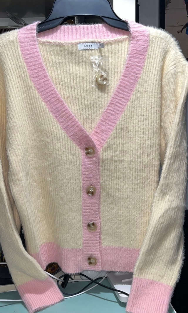 Beige Pink LUSH Soft Cozy Nylon Sweater - Large - photo 3
