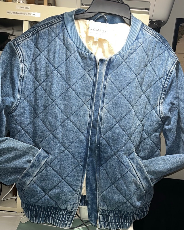Promesa Size Large Warmer Outer Jean Spring Jacket