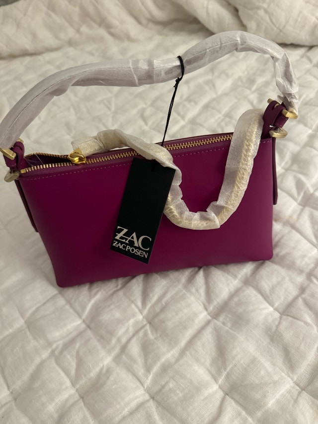 ZAC POSEN wine colour purse