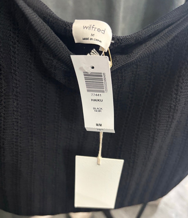 Wilfred Haiku Black top size medium - photo 3