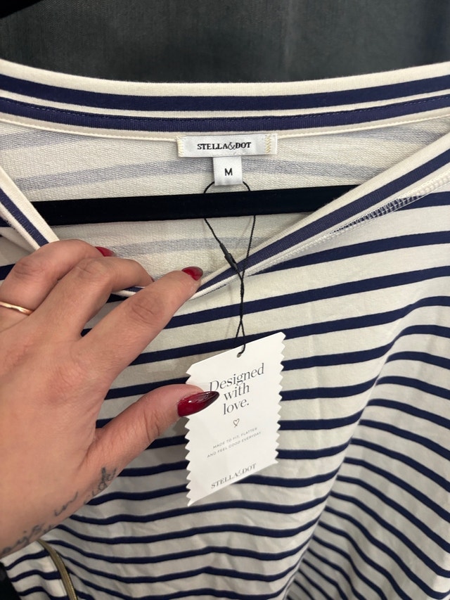 Stella & Dot Long Sleeve Zipper Accent Top - Medium - photo 3