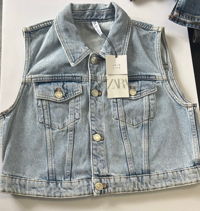 Zara Sleeveless Jean Vest - Stylish Layers