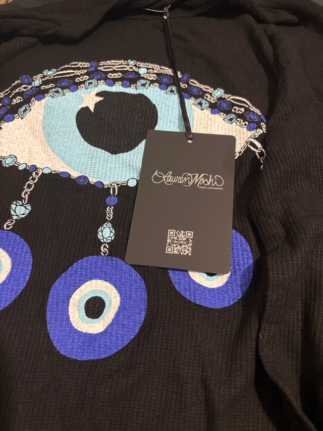 Lauren Moshi Eye-Catching Long Sleeve Top - New