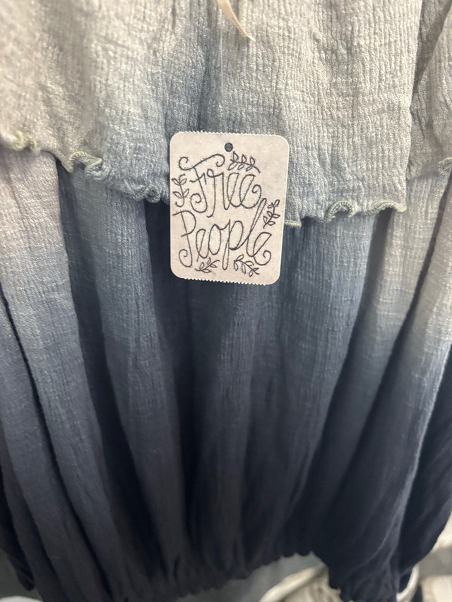 Free People small ombré ruffles cinched waist top - photo 2