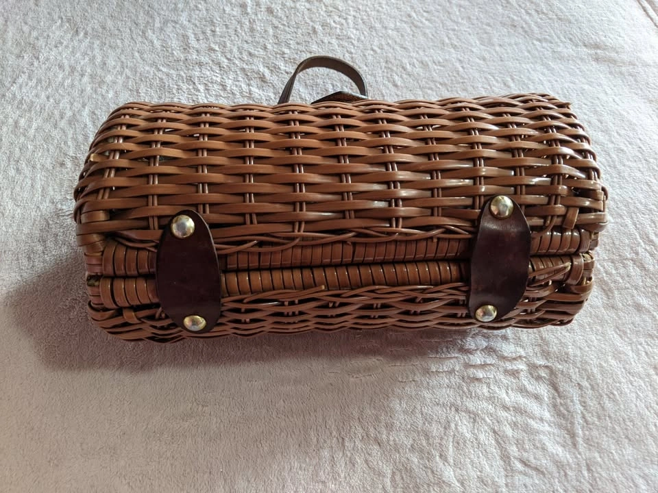 '60s vintage wicker barrel bag - photo 2