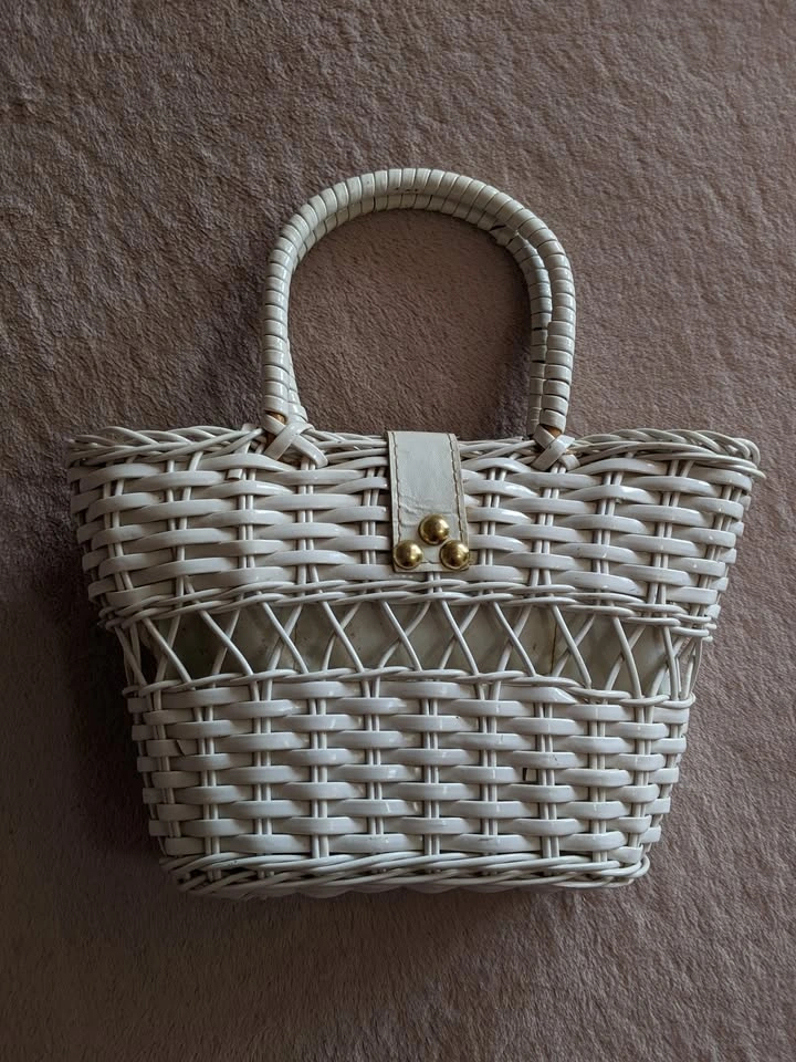 '60s Vintage Basket Purse - photo 2